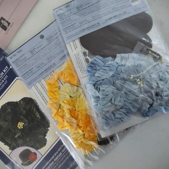 Huge Lot New Embroidery Sampler Patterns Millinery Flower Craft Kits Victorian - Picture 6 of 8